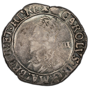 SOLD Great Britain Charles I Shilling Silver Coin Mintmark Tun Group E S.2794