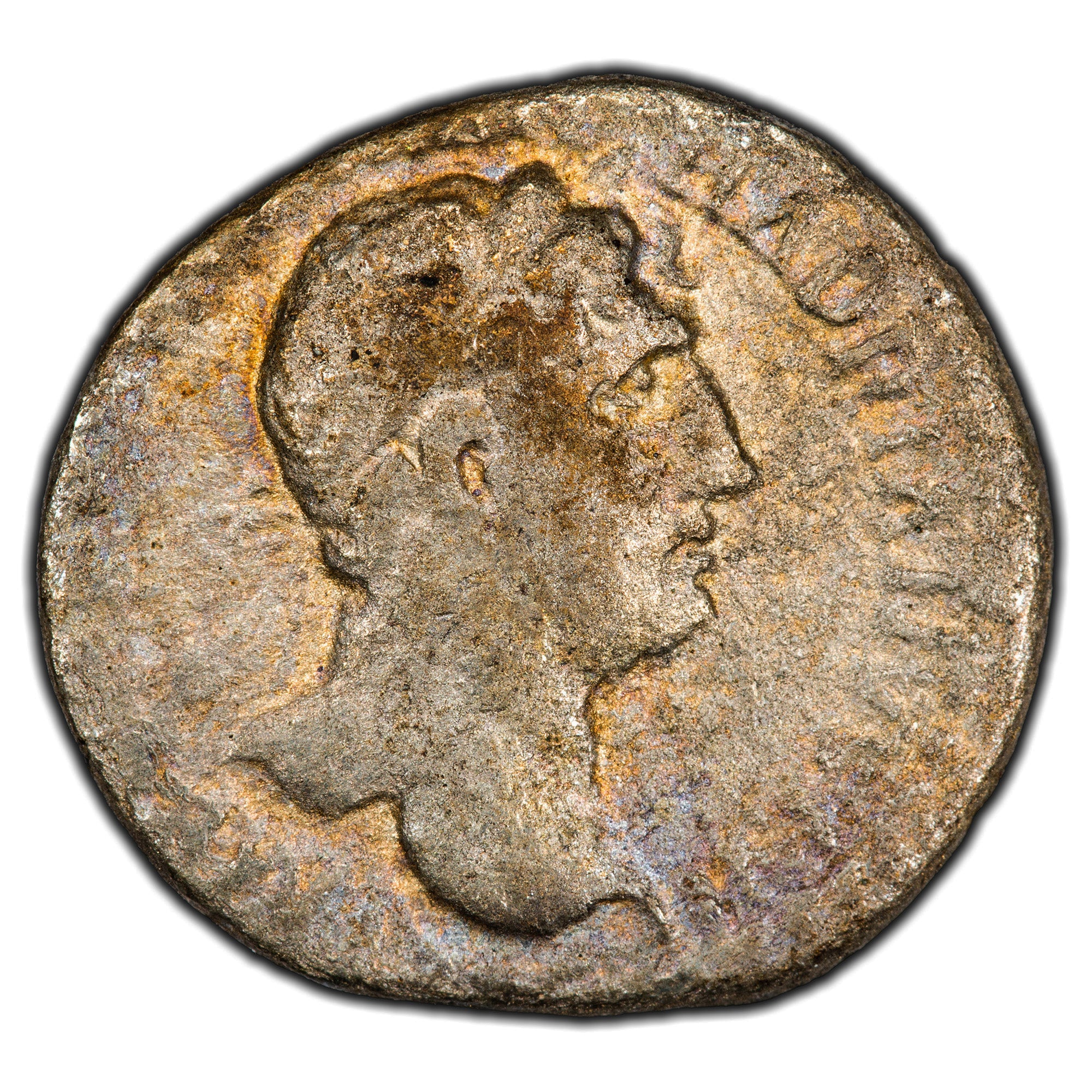 SOLD Ancient Rome AD 117-38 Hadrian Denarius Silver Coin - Unidentifia ...
