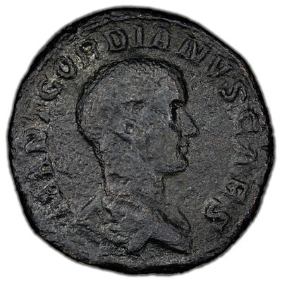 SOLD Ancient Rome Imperial AD 238 Gordian III AE Sestertius Coin RIC 3 Cohen 183