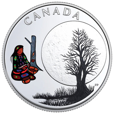 Canada 2018 $3 13 Teachings from Grandmother Moon: Sugar Moon .9999 Fine Silver Coin