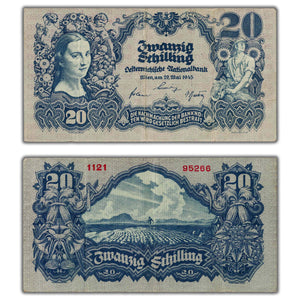 SOLD Austria 1945 20 Schilling Note P #116 (1)