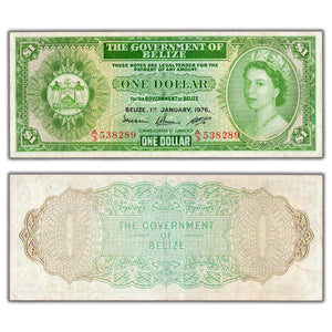 Belize 1976 $1 One Dollar Note P #33c