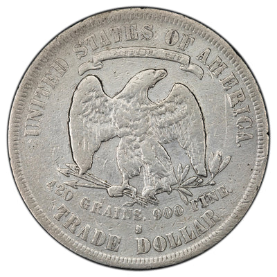 SOLD United States 1877-S $1 One Trade Dollar Silver Coin - Cleaned