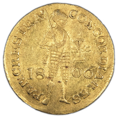 SOLD Netherlands 1806 Ducat Gold Coin FR #325 - Lightly Bent