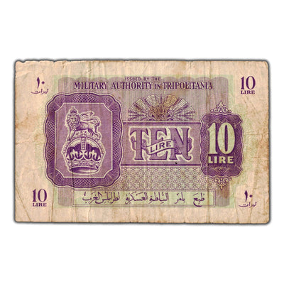 Libya N.D (1943) 10 Lire Note P #M4a