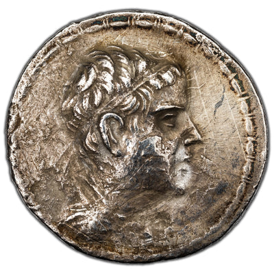 SOLD Ancient Greece Bactria Eukratides I 170-145 BC AR Tetradrachm Silver Coin Bioearachchi-1B