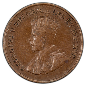 SOLD Canada 1925 1 One Small Cent Coin - Very Fine +