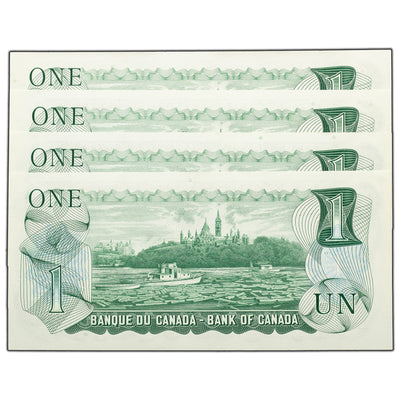 SOLD $1 1973 Bank of Canada Notes *FV Prefix BC-46aA - 8 Consecutive - Ch UNC