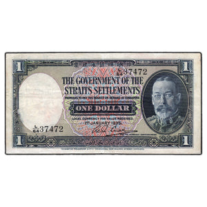 SOLD Straits Settlements 1935 $1 Note