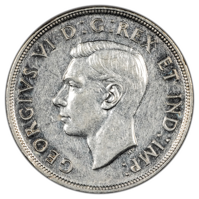 Canada 1946 $1 Silver Dollar Coin - EF