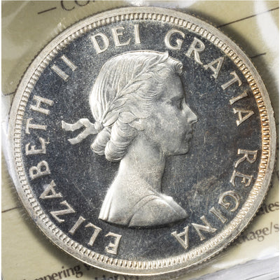 SOLD Canada 1953 SF $1 Silver Dollar Coin - ICCS PL-65 Cameo