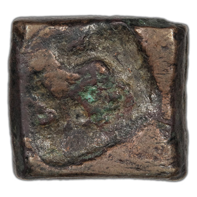 SOLD India 185-164 BC Taxila Province AE 1/2 Karshapana Coin Mitchiner #4401