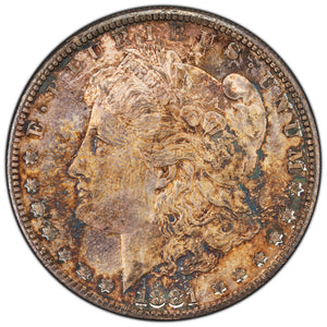 SOLD United States 1881-S Morgan Silver Dollar Coin - Uncirculated+