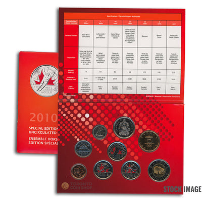 Canada 2010 Olympic 9-Coin PL Proof-Like Mint Coin Set - Original Packaging
