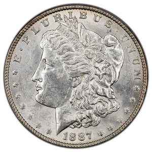 SOLD United States 1887 $1 Morgan Dollar Silver Coin