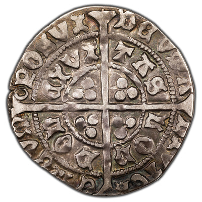 SOLD Great Britain Edward IV 1471-7 Second Reign mm. Annulet Groat Hammered Silver Coin S #2096