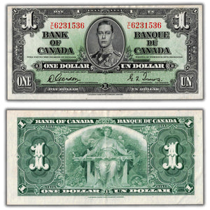 SOLD $1 1937 Bank of Canada Note Gordon-Towers Y/L Prefix BC-21c - EF+