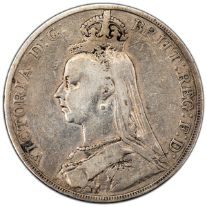 SOLD Great Britain 1890 Crown Silver Coin KM #765