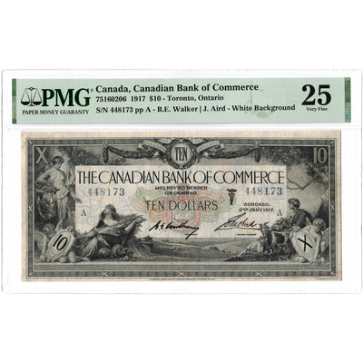 $10 1917 Canadian Bank of Commerce Chartered Note #75-16-02-06 - PMG VF-25