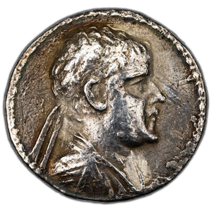 SOLD Ancient Greece Bactria Eukratides I 170-145 BC AR Tetradrachm Silver Coin Bioearachchi-1B
