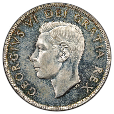 Canada 1952 No Waterlines $1 Silver Dollar Coin - Choice Uncirculated +