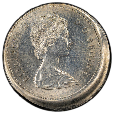 SOLD Canada 1973 Small Bust 25 Cents Quarter Coin - Off Struck Error