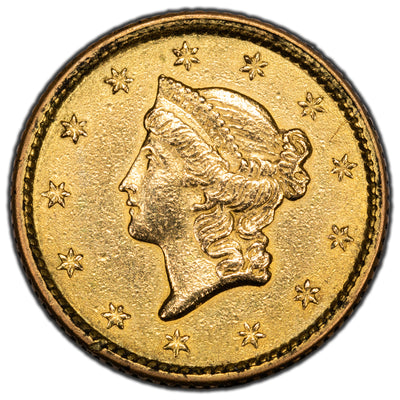 SOLD United States 1853 $1 One Dollar Gold Coin - Cleaned