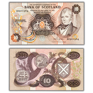 SOLD Scotland 1984 10 Ten Pounds Note P #113c - AU