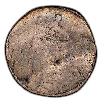 Great Britain 1572 6d Six Pence Silver Coin - Heavily Clipped 1.2g 18mm