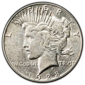 SOLD United States 1928-S $1 Peace Dollar Silver Coin - Cleaned