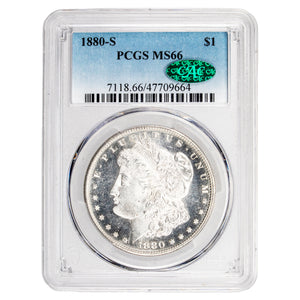 SOLD United States 1880-S $1 Morgan Silver Dollar Silver Coin - PCGS MS-66 CAC