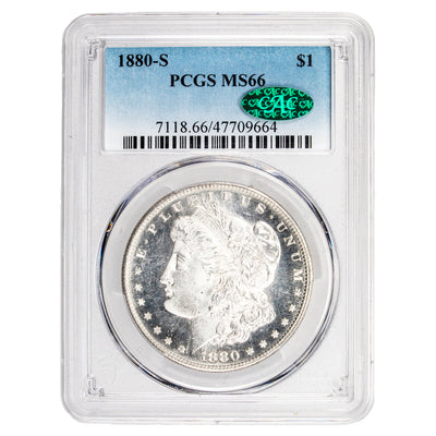SOLD United States 1880-S $1 Morgan Silver Dollar Silver Coin - PCGS MS-66 CAC
