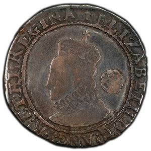 SOLD Great Britain 1580 Elizabeth I 6d Sixpence Hammered Silver Coin S-2572
