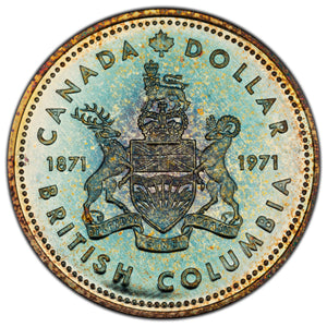 SOLD Canada 1971 $1 Silver Dollar Coin - Toned