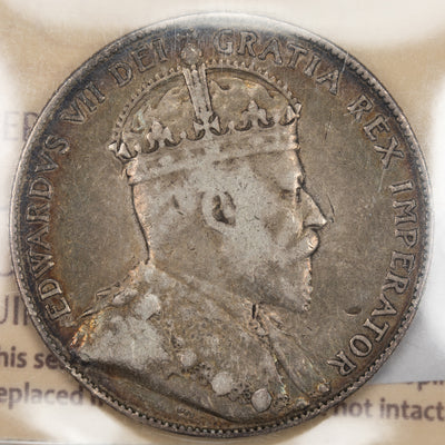 SOLD Canada 1903-H 50 Cents Half Dollar Silver Coin - ICCS VF-20