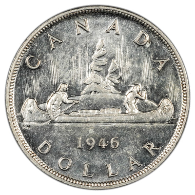 Canada 1946 $1 Silver Dollar Coin - AU