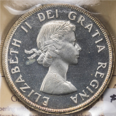SOLD Canada 1955 $1 Silver Dollar Coin - ICCS Proof-Like PL-66 Cameo