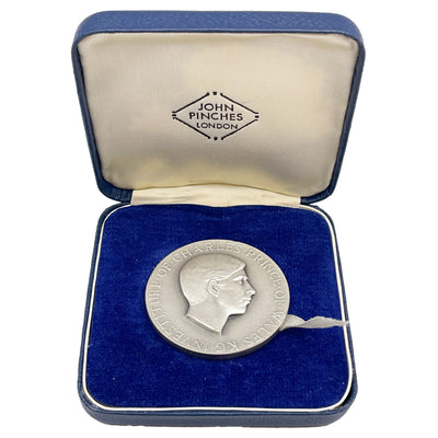 SOLD Great Britain 1969 The Investiture of Prince Charles Medal 45mm By John Pinches
