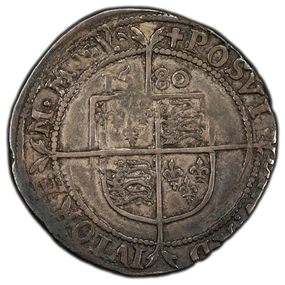SOLD Great Britain 1580 Elizabeth I 6d Sixpence Hammered Silver Coin S-2572