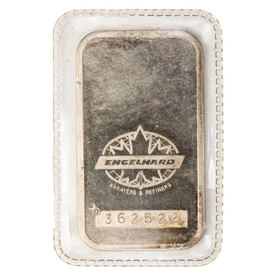 SOLD Engelhard Litton 25 Years 1oz .999 Fine Silver Bar - Cracked Seal