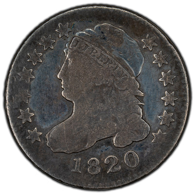SOLD United States 1820 Large 0 10 Cents Capped Bust Dime Silver Coin