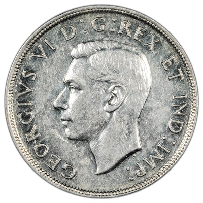 Canada 1945 $1 Silver Dollar Coin - EF