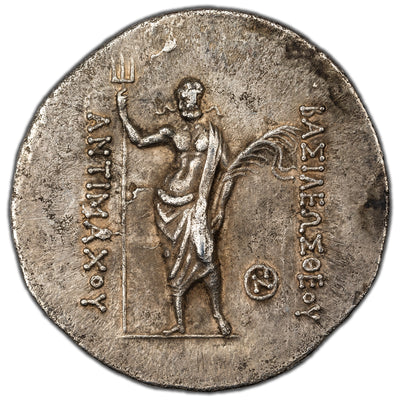 SOLD Ancient Greece Bactria Antimachus I 180-170 BC AR Tetradrachm Silver Coin Bioearachchi-1D