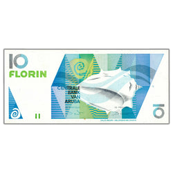 SOLD Aruba 1990 10 Ten Florin Note P #7 - AU