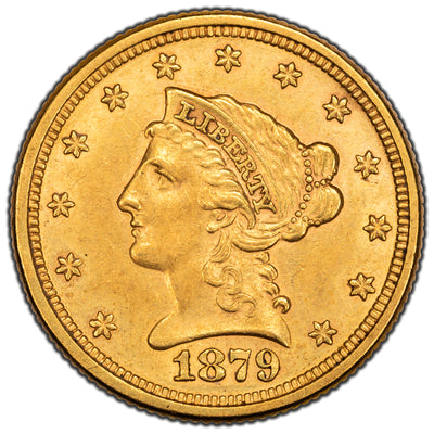 SOLD United States 1879 $2 1/2 Quarter Eagle Gold Coin