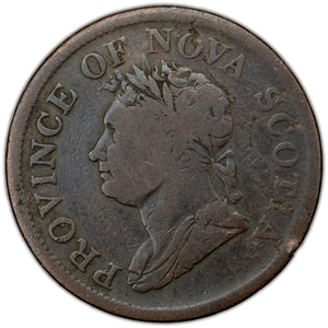 SOLD Nova Scotia 1832 One Penny Token NS-2B1