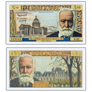 France 1960 5 Five Francs Note P #141a - AU/UNC