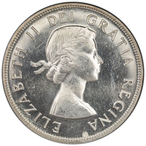 SOLD Canada 1956 $1 Silver Dollar Coin - Uncirculated (obverse minor scuff)