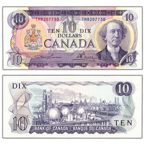 SOLD $10 1971 Bank of Canada Note Lawson-Bouey TM Prefix BC-49c - Ch UNC