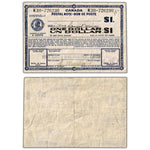 Canada 1938 $1 Postal Note with Payee of Henry Birks